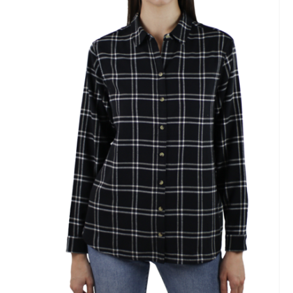 Ladies Long sleeve shirt in Rayon blend flannel